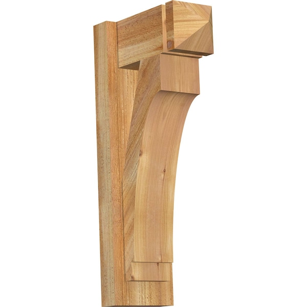 Ekena Millwork Imperial Arts & Crafts Rough Sawn Outlooker, Western Red Cedar, 6"W x 12"D x 24"H OUT06X12X24IMP03RWR - main